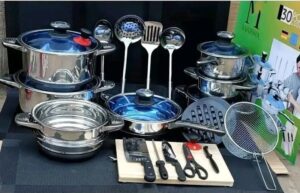 Marwa 30pcs Stainless Cookware Set