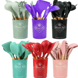 12pc Silicone Spoon Set