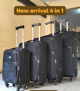 4-in-1 Luxurious Fabric Suitcase Briefcase Travel Bag