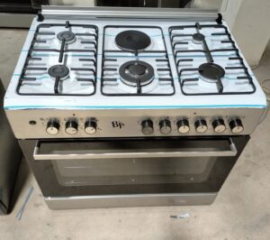 BJS 60x90 Gas Cooker 5G+1E Turbo Fan/90L Oven