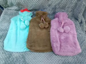 Hot Water Bottle with knitted cover