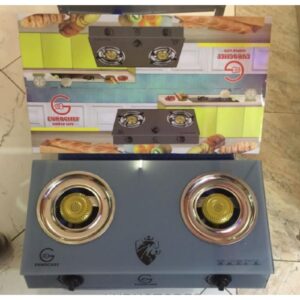 Eurochef 2 Burner Glass Gas Stove Table Top Cooker EK-B002C